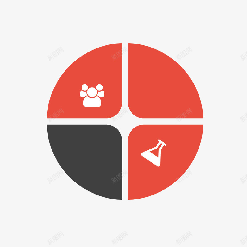 个性饼状图图标png_新图网 https://ixintu.com 个性 统计图 饼状图