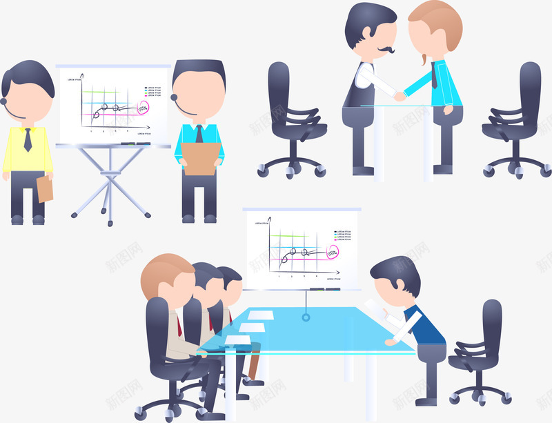 办公室商务小人卡通png免抠素材_新图网 https://ixintu.com 办公室 卡通办公室 卡通商务 卡通小人 商务办公室 商务卡通 商务小人 商务矢量 矢量卡通