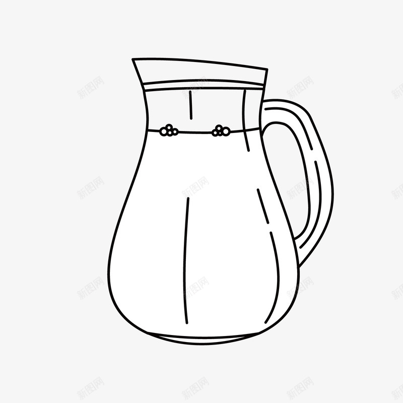 白色牛奶杯png免抠素材_新图网 https://ixintu.com 手绘 杯子 白色 素材