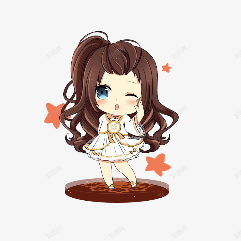跳舞的小女孩png免抠素材_新图网 https://ixintu.com 人物 卡通 小女生 漂亮 美丽