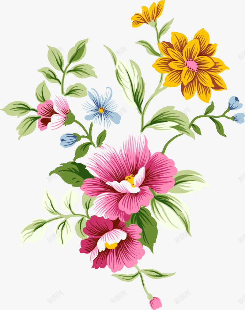 手绘菊花中秋佳节装饰png免抠素材_新图网 https://ixintu.com 中秋 佳节 菊花 装饰