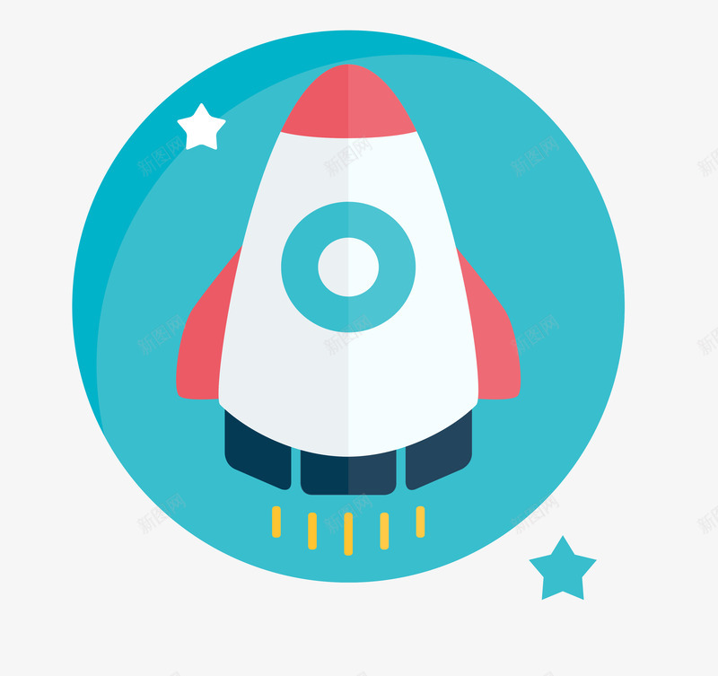 火箭头图标png_新图网 https://ixintu.com 卡通火箭 太空舱 宇宙飞船 火箭头 航天器 航天飞船 航空航天