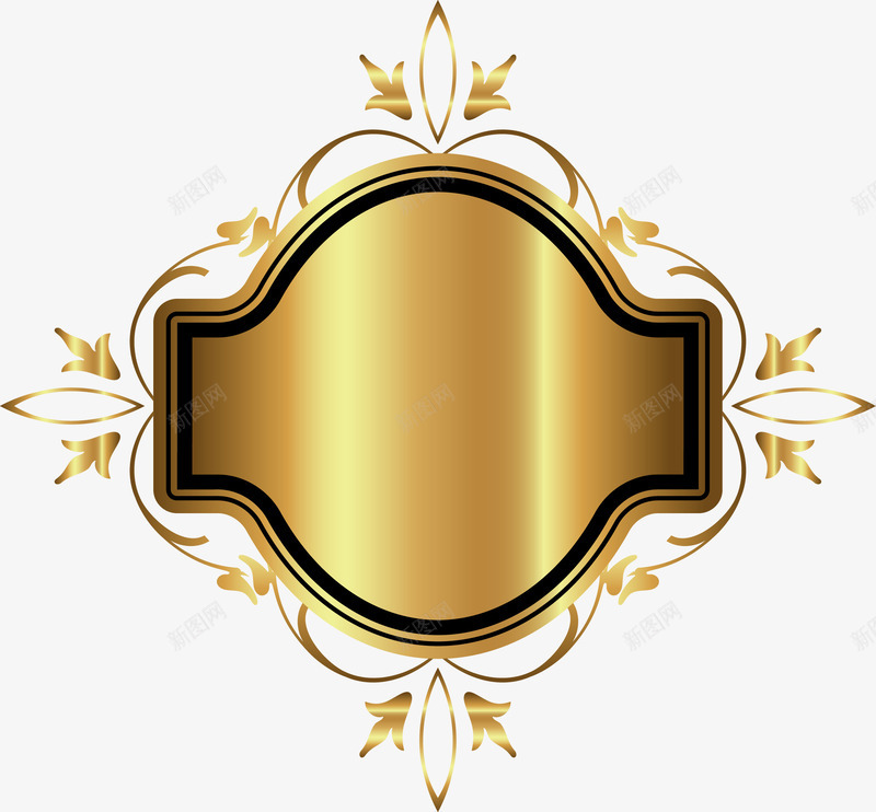 金属装饰png免抠素材_新图网 https://ixintu.com 金属框 金属花纹 金属装饰 金属边框 金色边框