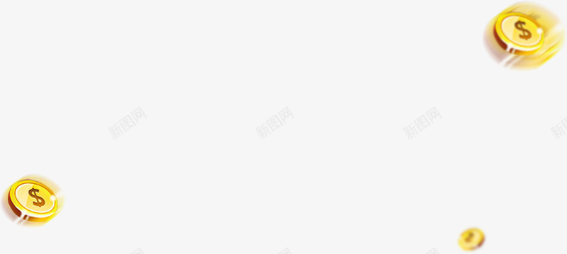 飞扬模糊质感金币效果png免抠素材_新图网 https://ixintu.com 效果 模糊 质感 金币 飞扬