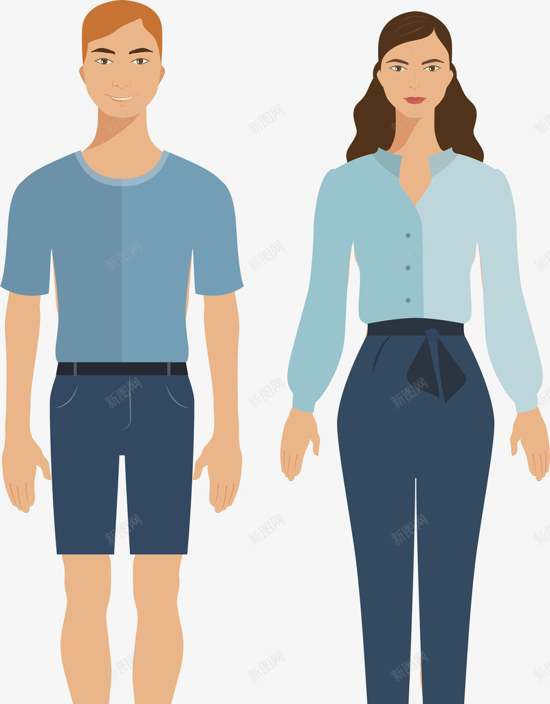 时尚夏装男女卡通青年人物素矢量图ai免抠素材_新图网 https://ixintu.com 个性 人物 人物漫画 夏装男女职业人物 大人 孩子 日常生活 时尚 时尚夏装男女卡通矢量青年人物素材免费下载 男女 穿着时尚人物 绘画 青年 矢量图