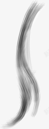 手绘漫画黑色头发辫子png免抠素材_新图网 https://ixintu.com 头发 漫画 辫子 黑色
