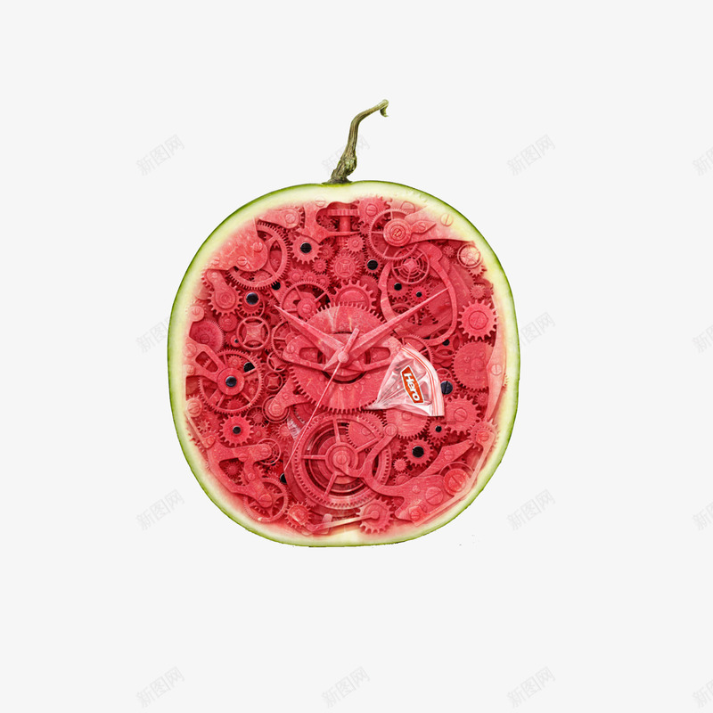 西瓜png免抠素材_新图网 https://ixintu.com 水果 花纹 西瓜 雕花