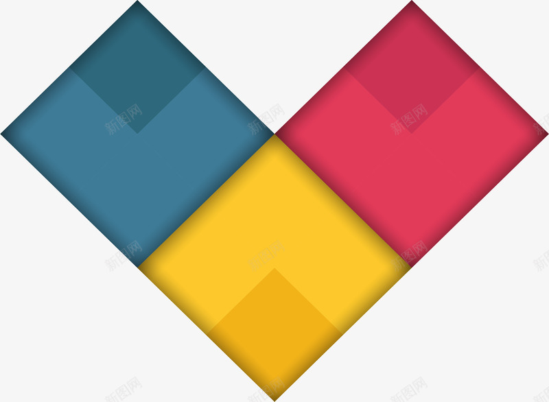 三色创意信息图表矢量图eps免抠素材_新图网 https://ixintu.com 信息图表 分类标签 创意结构 矢量素材 矢量图