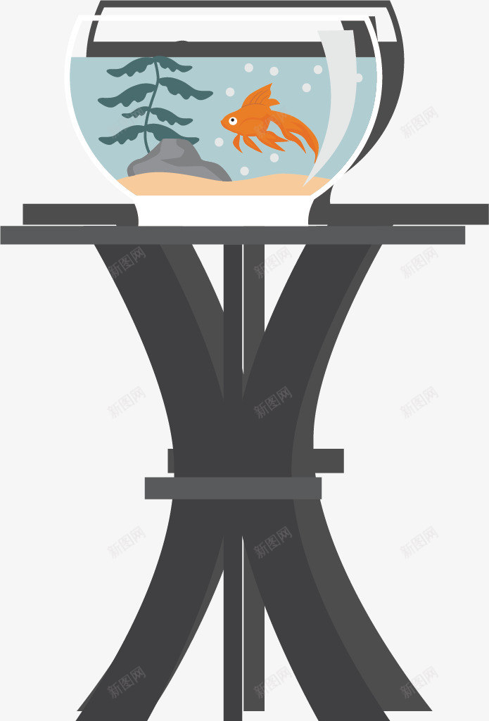 鱼缸png免抠素材_新图网 https://ixintu.com 养鱼 水缸 玻璃缸 鱼 鱼缸