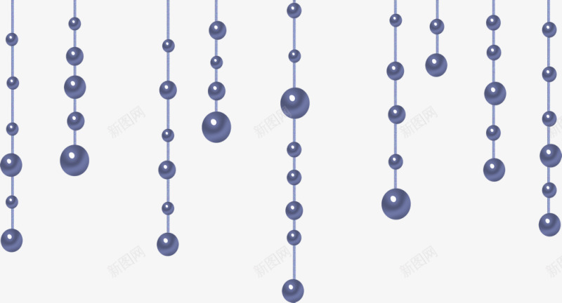 垂吊的珠子png免抠素材_新图网 https://ixintu.com 垂吊 帘子 漂亮 珠子 蓝色