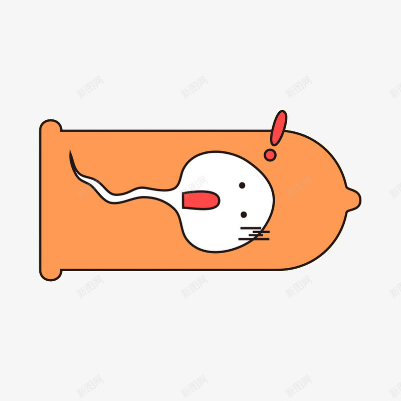 卡通精子死在避孕套png免抠素材_新图网 https://ixintu.com 卡通 性主题 插画 死法 漫画 生殖 精子 避孕 避孕套
