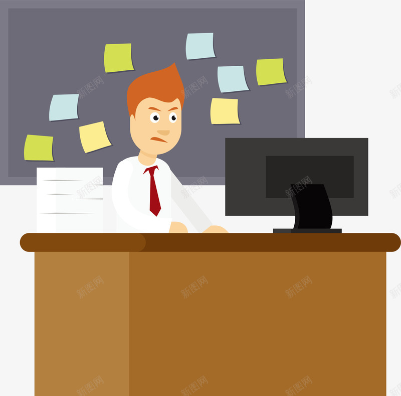 疯狂加班赶业绩的商务小人矢量图ai免抠素材_新图网 https://ixintu.com 商务小人 年关拼业绩 年终冲刺 年终总结 疯狂加班 矢量png 矢量图 赶业绩