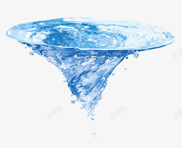 水花漩涡png免抠素材_新图网 https://ixintu.com 水流漩涡 水花 漩涡 蓝色