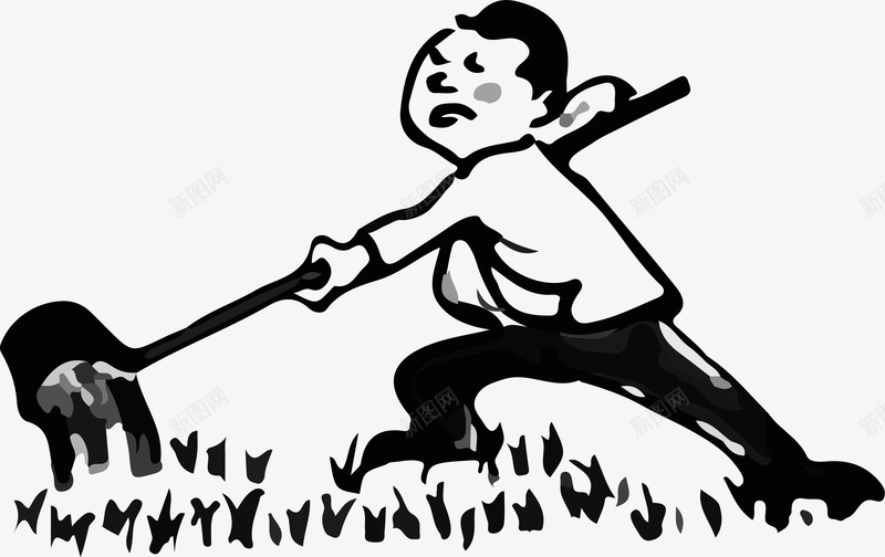 农民在田地里施肥漫画png免抠素材_新图网 https://ixintu.com 农作物 农民 卡通 卡通肥料 施肥 施肥漫画 田地 线描图 耕作 肥料 黑色线条