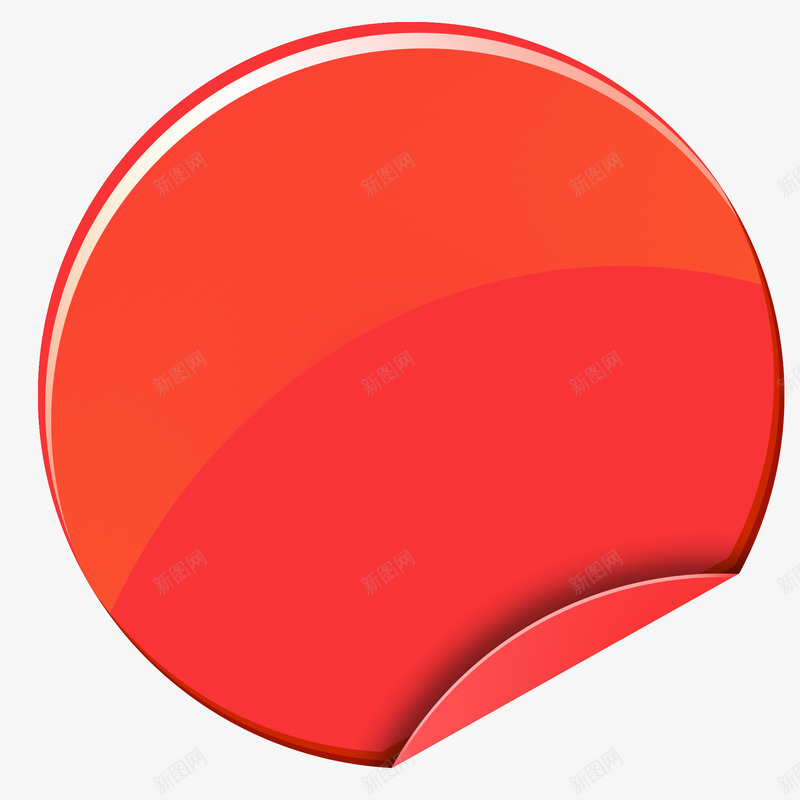 圆形翻页标签金属质感A011png免抠素材_新图网 https://ixintu.com A011 圆形翻页标签 质感 金属