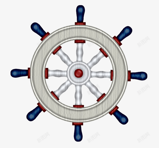 漂亮船舵png免抠素材_新图网 https://ixintu.com 方向牌 船舵