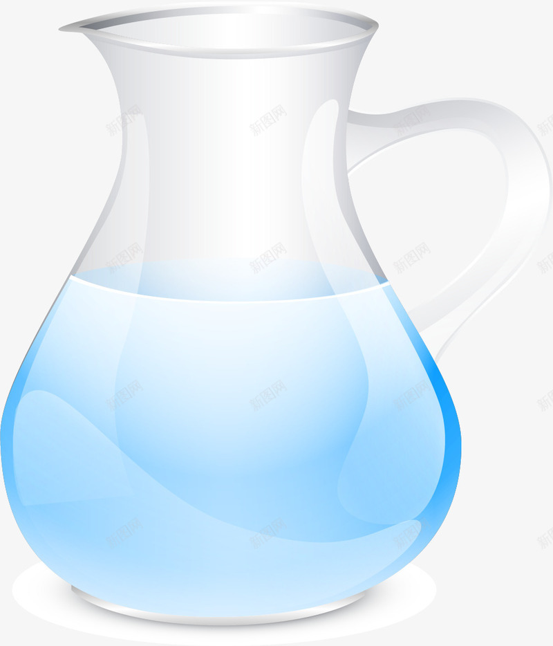 手绘玻璃器皿矢量图ai免抠素材_新图网 https://ixintu.com 手绘 玻璃器皿 蓝色 矢量图