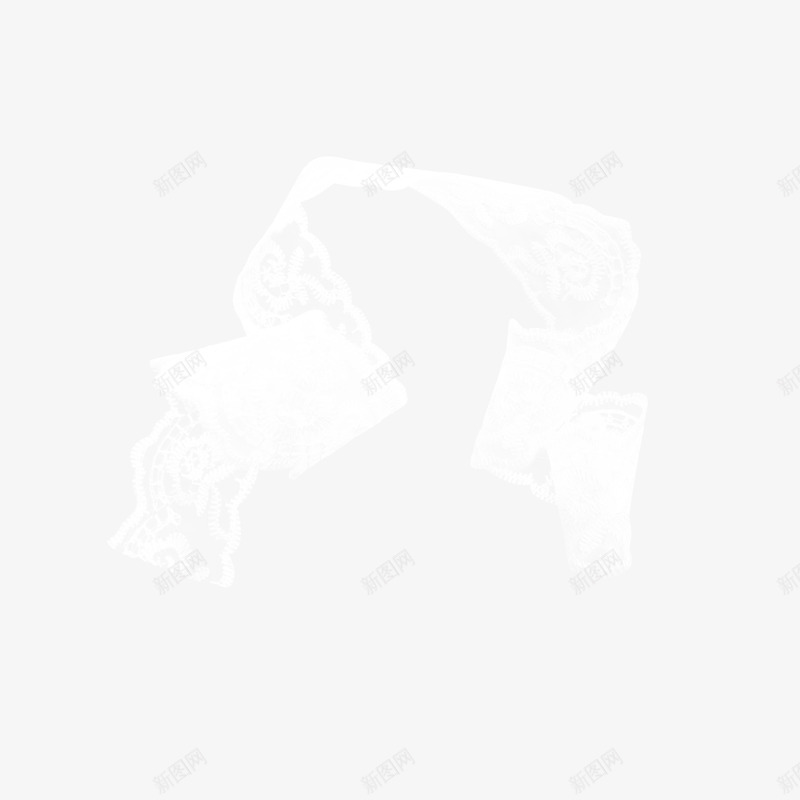 白色花纹丝巾png免抠素材_新图网 https://ixintu.com 丝巾 漂亮丝巾 白色丝巾 花纹丝巾
