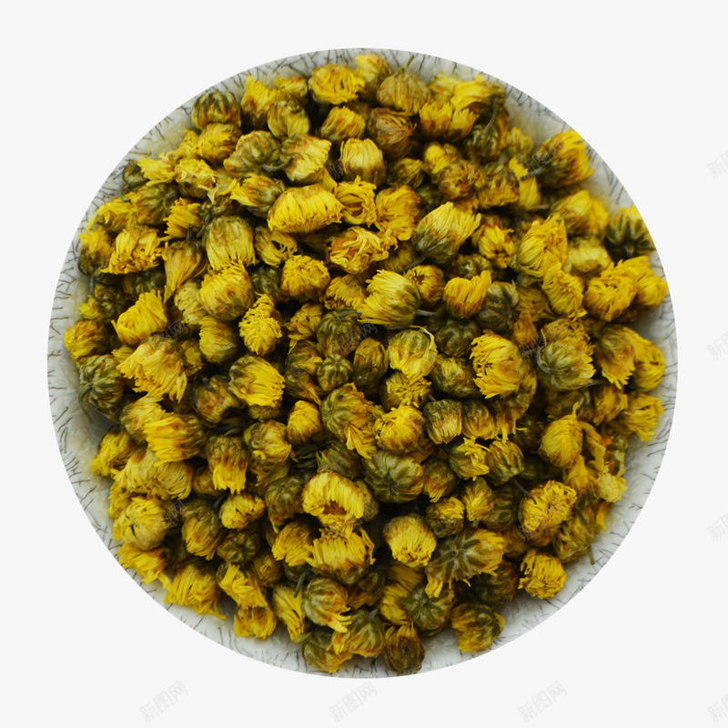 一盘杭白菊花茶png免抠素材_新图网 https://ixintu.com 一盘 杭白菊 盘子 花茶 菊花