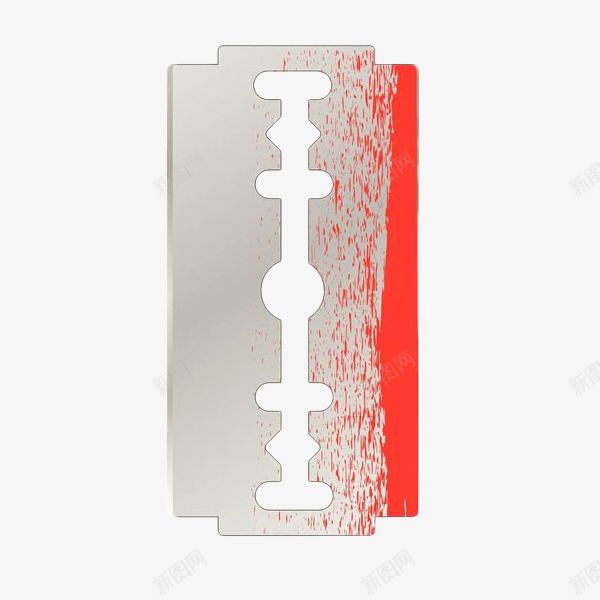 染血的白色金属剃刀刀片png免抠素材_新图网 https://ixintu.com 刀片 刮刀 刮胡刀 剃刀 剃须刀 染血 白色 金属刀片 锋利