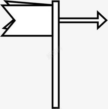指向标png免抠素材_新图网 https://ixintu.com 导向 导航 手绘 指路标 插画