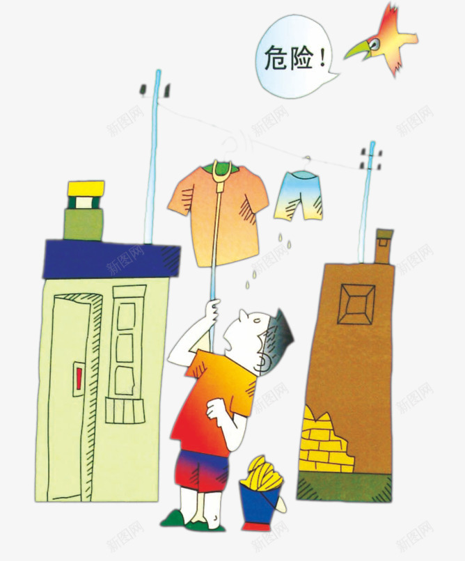 工地安全漫画png免抠素材_新图网 https://ixintu.com png免费 工地卡通安全画 工地安全 工地施工安全画 电箱安全
