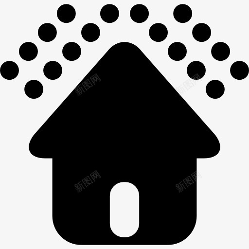 房子图标png_新图网 https://ixintu.com 下着雪 冬天 圣诞节 家居 建筑 房地产 雪