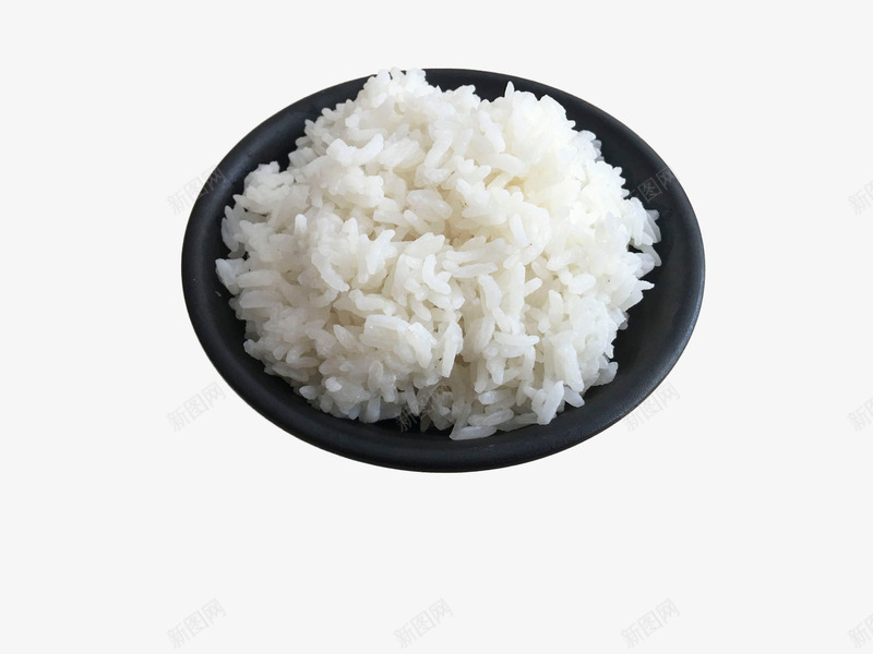 一大盘白色蒸米饭png免抠素材_新图网 https://ixintu.com 主食 白米饭 白饭 米饭 蒸米饭 食物 饭碗 黑色盘子