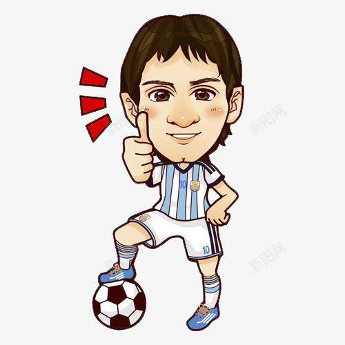 点赞的足球小子png免抠素材_新图网 https://ixintu.com 卡通 点赞 点赞小人 足球