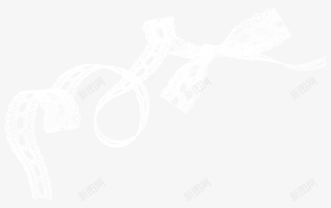 白色蝴蝶结飘带png免抠素材_新图网 https://ixintu.com 漂亮飘带 白色飘带 蝴蝶结飘带