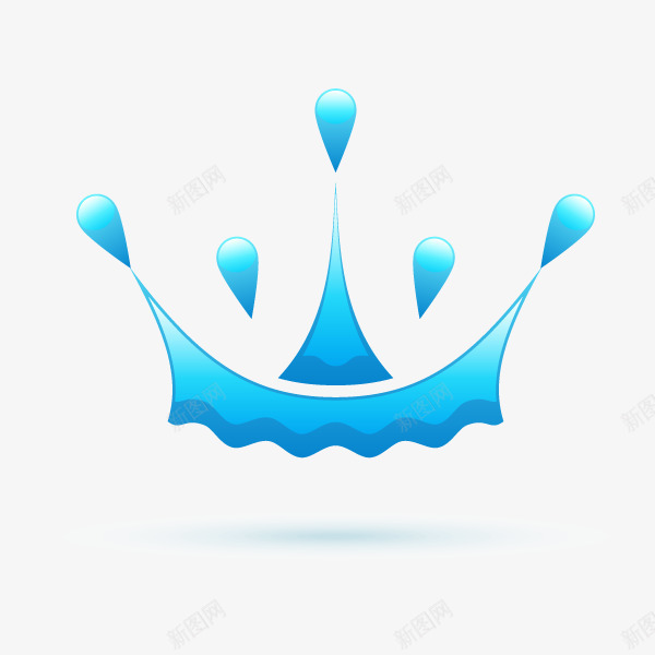 水浪组成皇冠卡通图png免抠素材_新图网 https://ixintu.com 卡通 发饰 头冠 头饰 水浪 水花 皇冠 简图