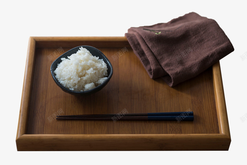 木盘子里的白色米饭png免抠素材_新图网 https://ixintu.com 主食 抹布 木盘子 白米饭 白饭 筷子 米饭 蒸米饭 食物