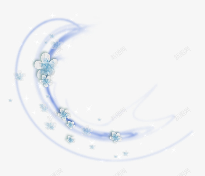 唯美清纯发光月亮png免抠素材_新图网 https://ixintu.com 发光 唯美 月亮