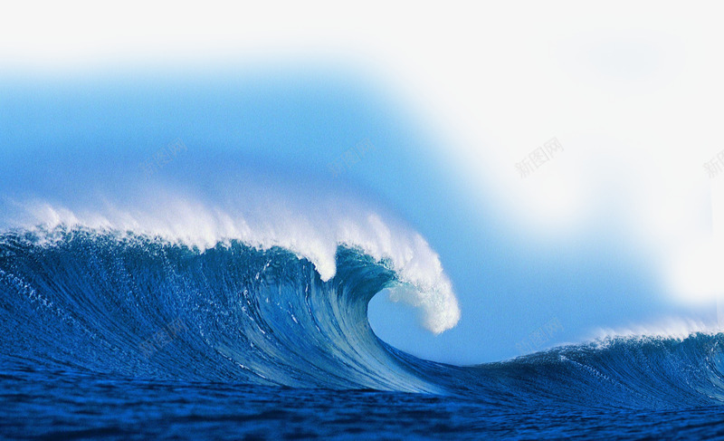 大海波浪png免抠素材_新图网 https://ixintu.com 大海 大海蓝天 波浪 蓝色 装饰