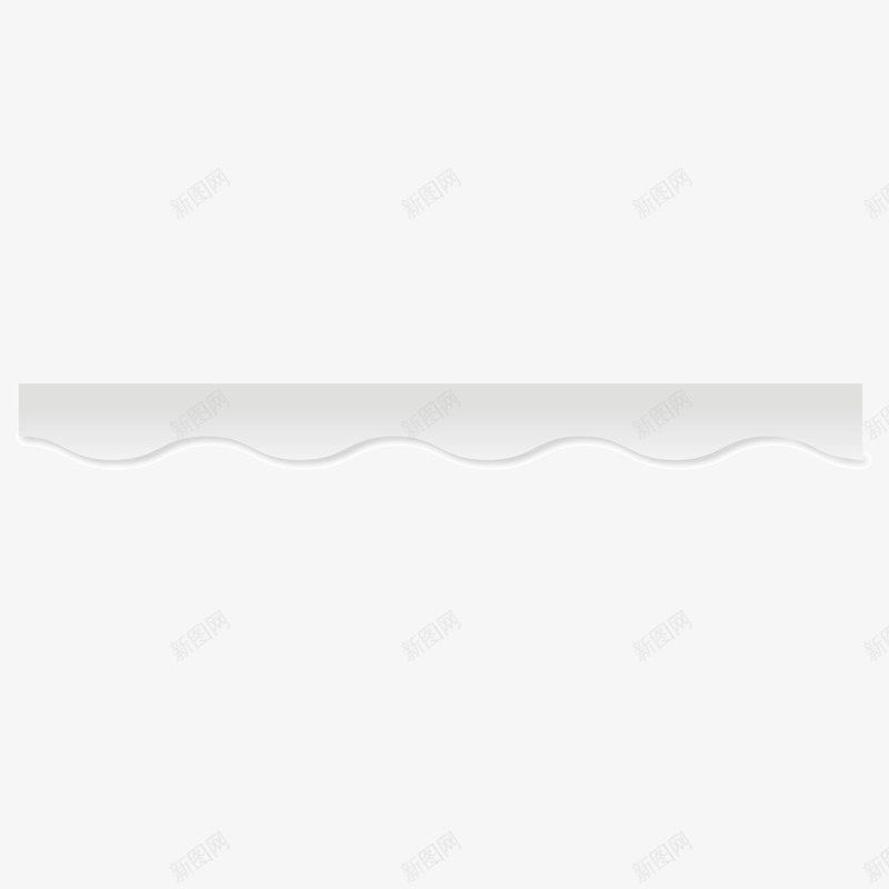 波浪线边框白色立体png免抠素材_新图网 https://ixintu.com 波浪线 波浪线边框 白色 立体 边框