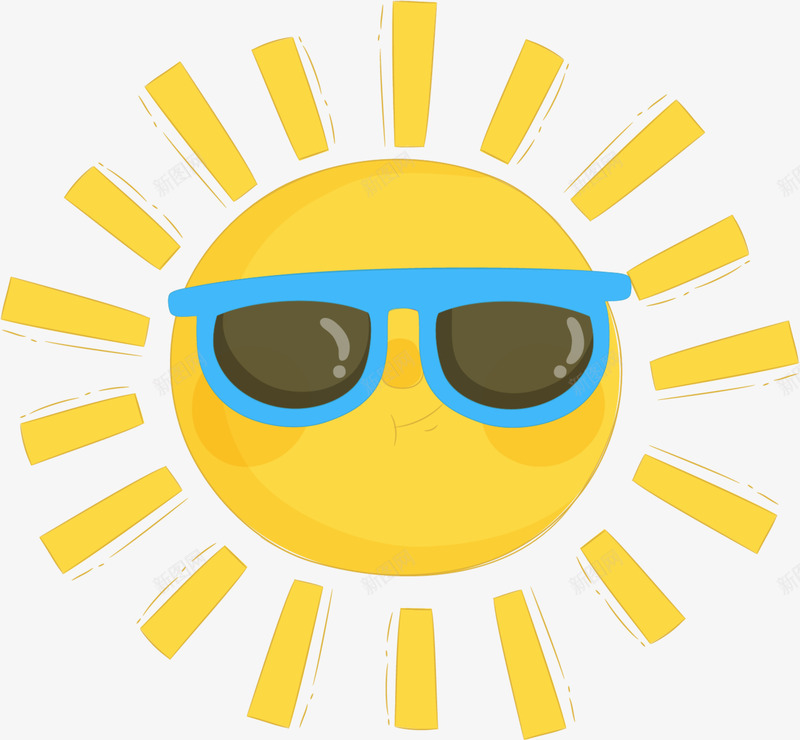 夏天戴墨镜的太阳png免抠素材_新图网 https://ixintu.com 夏天太阳 夏日太阳 夏日炎炎 夏日阳光 戴墨镜的太阳 黄色太阳