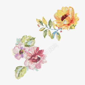国画美丽的花png免抠素材_新图网 https://ixintu.com 古代 小清新 日系