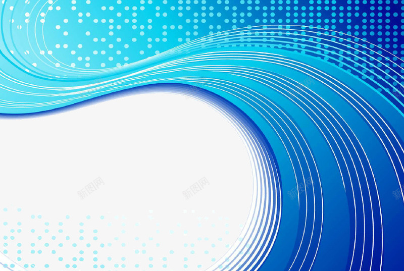 蓝白波浪png免抠素材_新图网 https://ixintu.com 原点