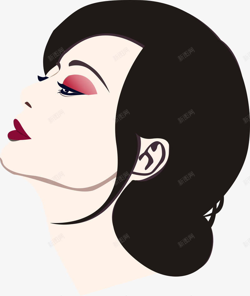 卡通手绘时尚女人头像png免抠素材_新图网 https://ixintu.com 创意 动漫动画 卡通女人头像 卡通手绘 时尚女人 艺术