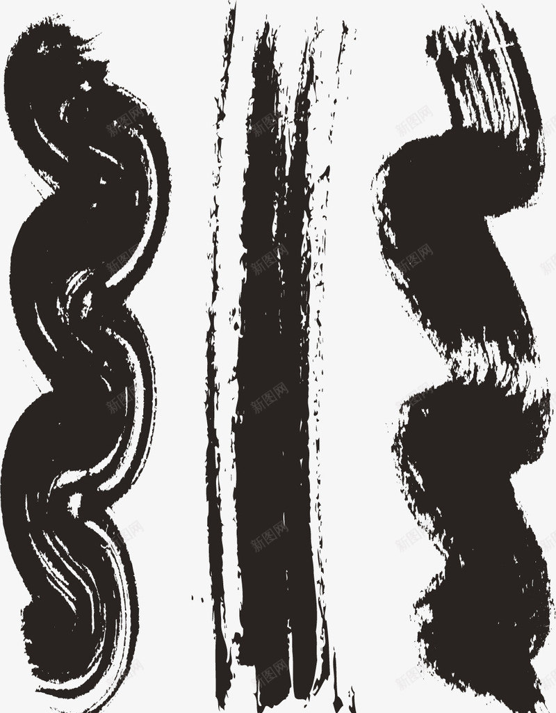 毛笔虚边png免抠素材_新图网 https://ixintu.com 书法字画 毛笔书画 毛笔字画 瑰宝 笔刷字画 虚边