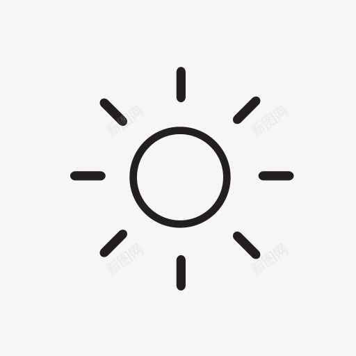 太阳符号图标png_新图网 https://ixintu.com 太阳