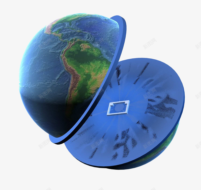 两个半圆蔚蓝宇宙球体png免抠素材_新图网 https://ixintu.com 两个半圆 宇宙球体 蔚蓝