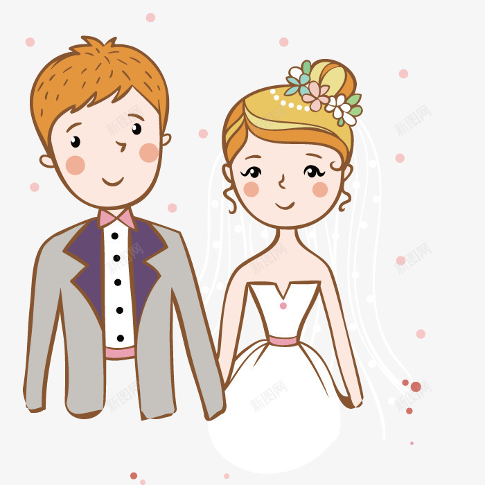 爱情夫妻png免抠素材_新图网 https://ixintu.com 婚庆 婚礼 庆祝 时尚 结婚 艺术