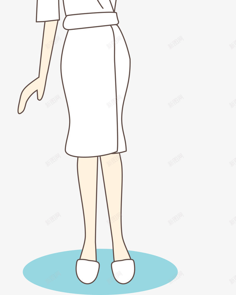 白色浴袍女孩png免抠素材_新图网 https://ixintu.com 可爱女生 女生 浴袍 白色女孩 美丽女孩 装饰图案