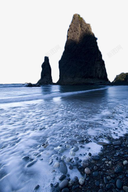 海岸png免抠素材_新图网 https://ixintu.com 大海 波浪 礁石 蓝色