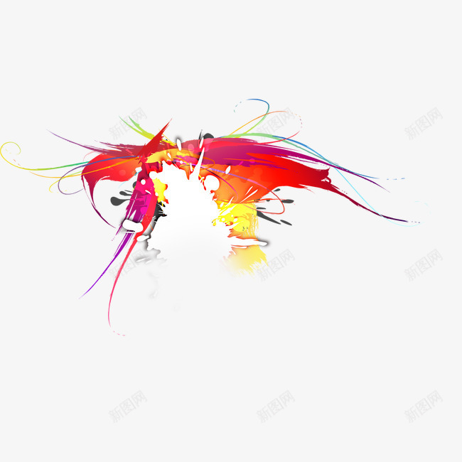 红色线条炫光png免抠素材_新图网 https://ixintu.com 炫光 红色 线条