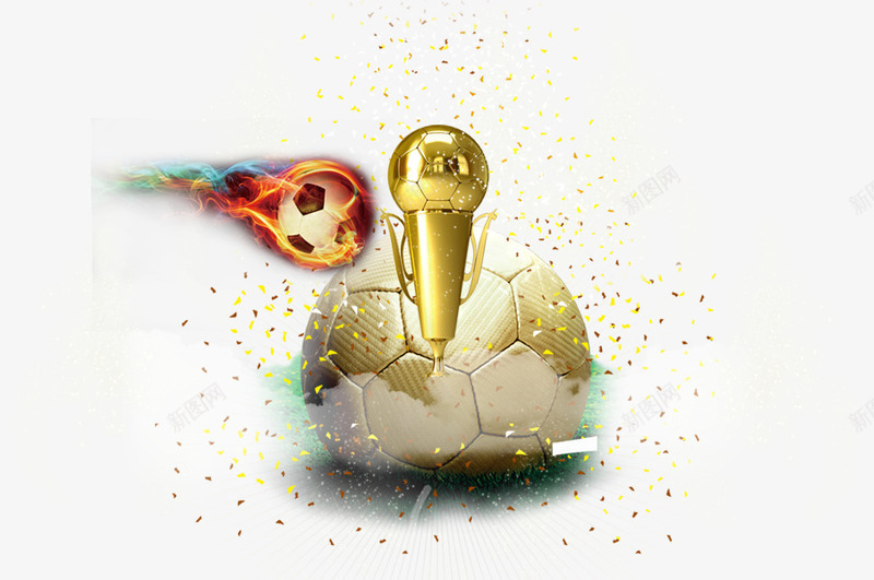 世界杯效果元素png免抠素材_新图网 https://ixintu.com 世界杯 效果元素 火焰 足球