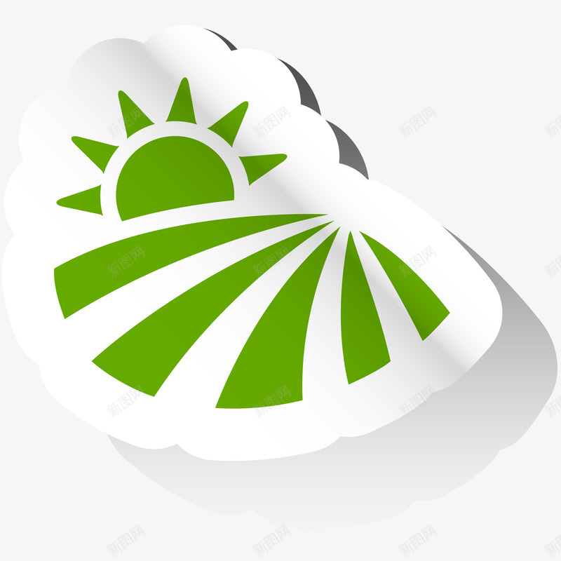 农耕logo贴纸矢量图图标ai_新图网 https://ixintu.com LOGO 农业 农业图标 农耕 农耕logo贴纸设计 图标设计 太阳 矢量图 耕地