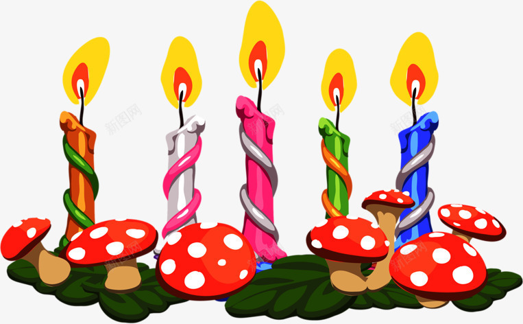生日蜡烛png免抠素材_新图网 https://ixintu.com 庆典 庆祝 生日 蜡烛
