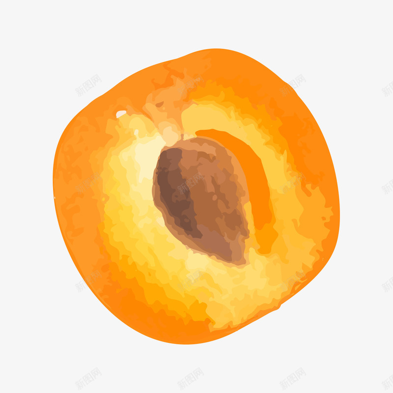手绘黄桃图标png_新图网 https://ixintu.com 手绘图 插图 标识 桃子 桃胡 水果 酸甜 黄桃